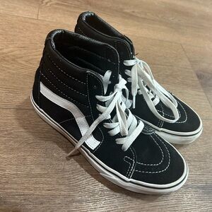 Vans Black and White High-Top Sneakers